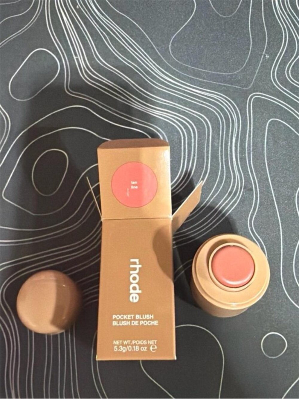 RHODE Pocket Blush in Tan Line - Creamy Peach-Pink NEW